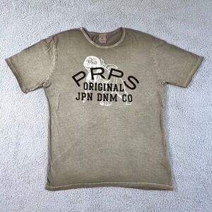 PRPS Original JPN DNM CO Olive Graphic T-Shirt Sumo Design Men's Size L‎ VTG NWT